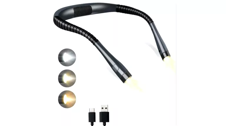 LAMPKA LED DO CZYTANIA KSIĄŻEK NA SZYJĘ USB