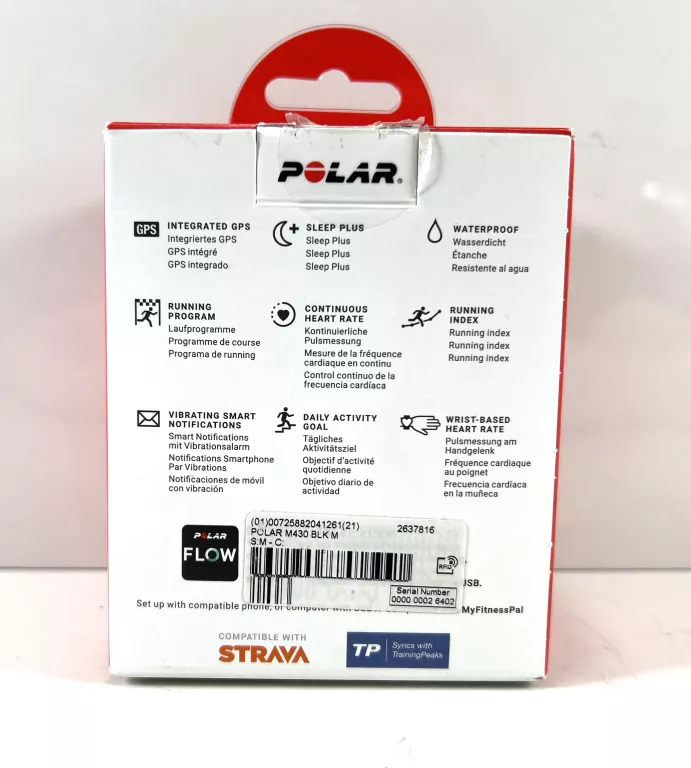 ZEGAREK SPORTOWY POLAR M430 CZARNY
