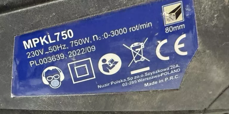 WYRZYNARKA NUTOOL MPKL 750