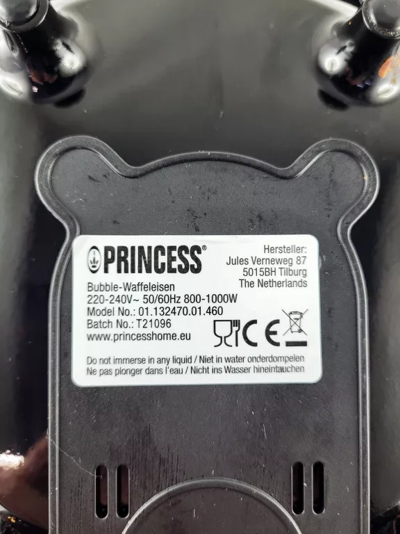 GOFROWNICA BĄBELKOWA PRINCESS 1000W 01.132470.01.460