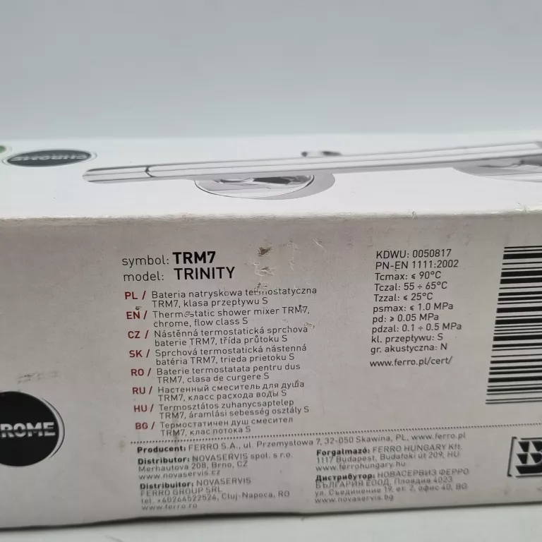 BATERIA NATRYSKOWA TERMOSTATYCZNA FERRO TRM 7