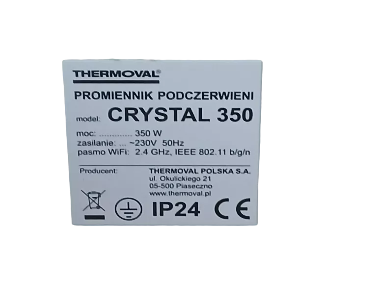 GRZEJNIK NA PODCZERWIEŃ THERMOVAL CRYSTAL 350