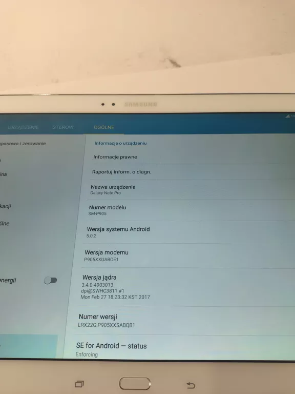 TABLET SAMSUNG GALAXY NOTE PRO SM-P905 3GB/32GB 12'