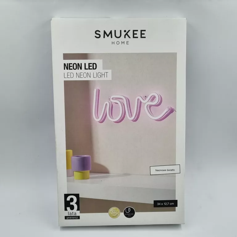 LED NEON SMUKEE LOVE DEKORACJA ŚCIENNA