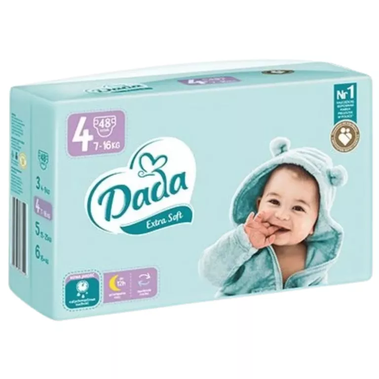 PIELUSZKI DADA EXTRA SOFT ROZMIAR 4 48 SZT. 7-16KG 5903933668963