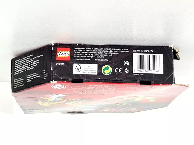 LEGO 71732 NINJAGO - EPICKI ZESTAW BOJOWY - JAY KONTRA WĘŻON