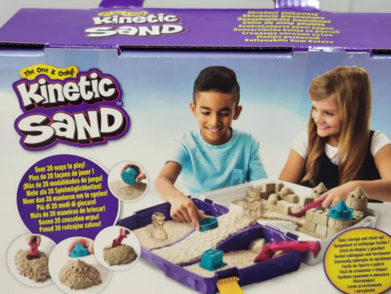 KINETIC SAND PIASEK KINETYCZNY WALIZKA + AKCESORIA