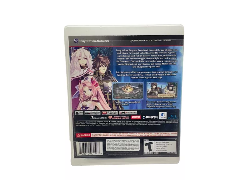 GRA RECORD OF AGAREST WAR ZERO PLAYSTATION 3