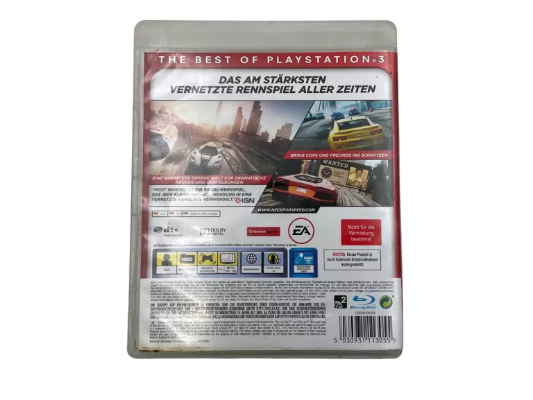 GRA NA PS3 NEED FOR SPEED MOST WANTED