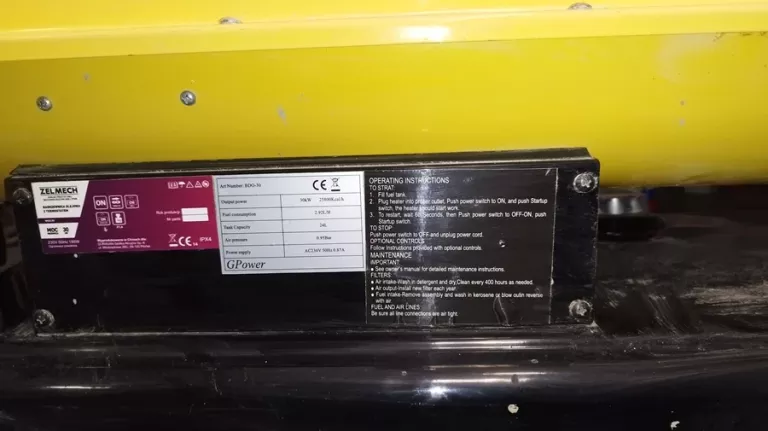 NAGRZEWNICA OLEJOWA ZELMECH 30KW BDO-30