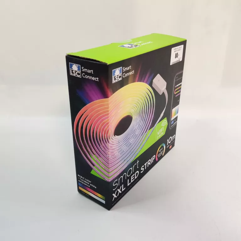 TAŚMA LED LSC SMART CONNECT 10M RGB 24W WI-FI PILOT STEROWANIE GŁOSOWE