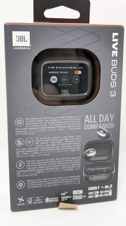 SŁUCHAWKI DOKANAŁOWE JBL LIVE BUDS 3 CZARNY