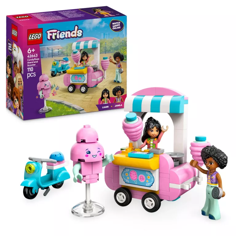 LEGO FRIENDS 42643 STOISKO Z WATĄ CUKROWĄ I SKUTER IDEALNE NA PREZENT