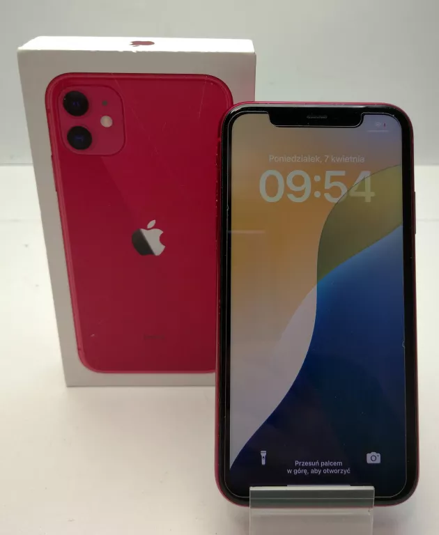 TELEFON IPHONE 11 RED 64GB BAT. 80%