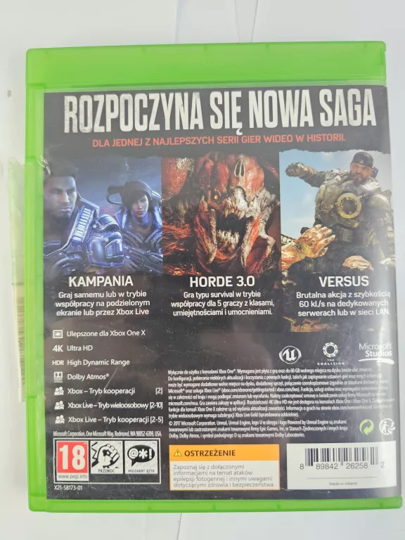 GRA GEARS OF WAR 4 XBOX ONE