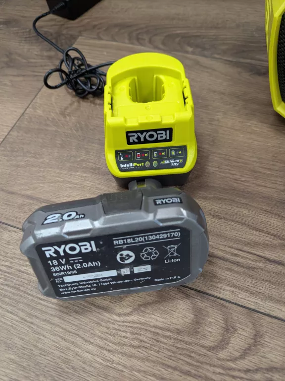 RADIO BUDOWLANE RYOBI R18RH AKU ŁADOWARKA