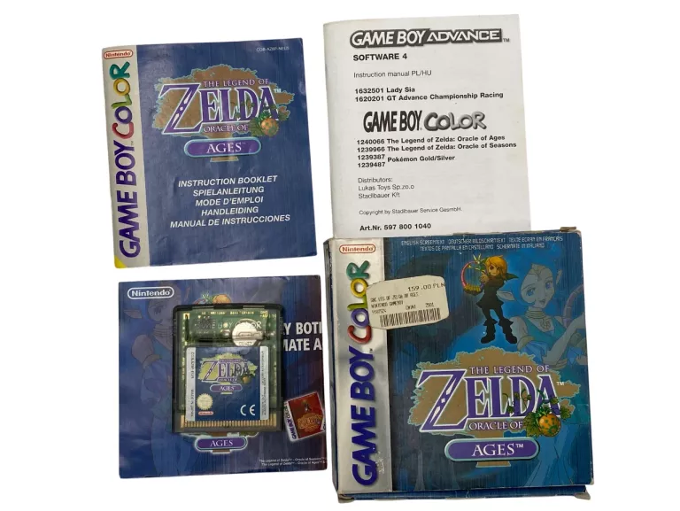 GRA ZELDA ORACLE OF AGES PAL GAMEBOY COLOR GBC KOMPLET!