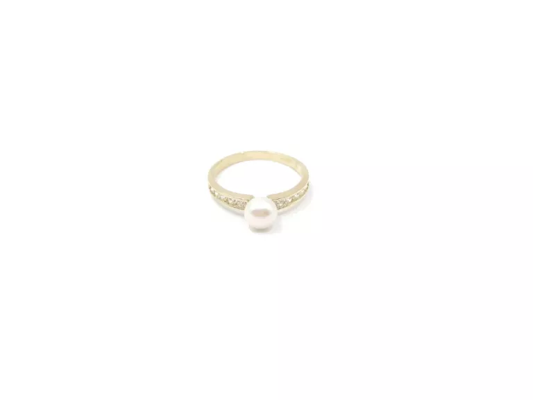 ZŁOTY PIERŚCIONEK PERŁA  585  2,13 G R:15