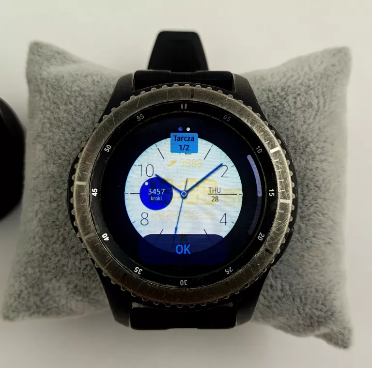 SMARTWATCH SAMSUNG GEAR S3 FRONTIER SM-R760 Z ŁADOWARKĄ