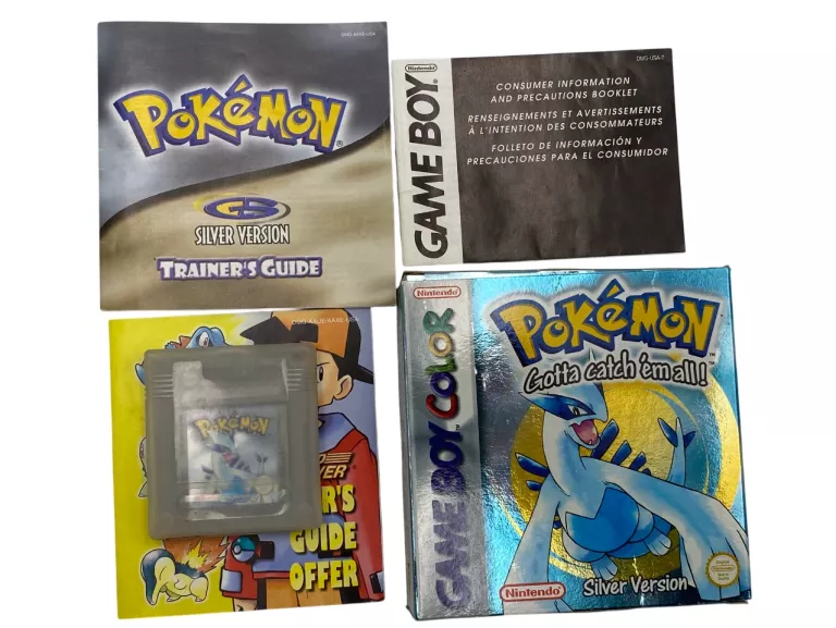 GRA POKEMON SILVER PAL GAMEBOY COLOR GBC KOMPLET UNIKAT!