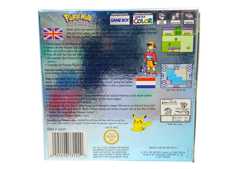 GRA POKEMON SILVER PAL GAMEBOY COLOR GBC KOMPLET UNIKAT!