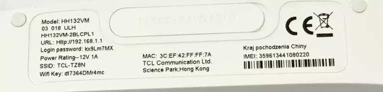router-tcl-hh132vm-ean-gtin-4894461955650