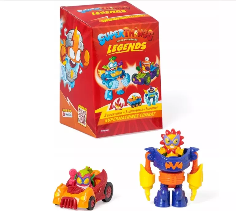 SUPER THINGS ZINGS LEGENDS SUPERMACHINES COMBAT 2 FIGURKI POJAZD BOT 34231