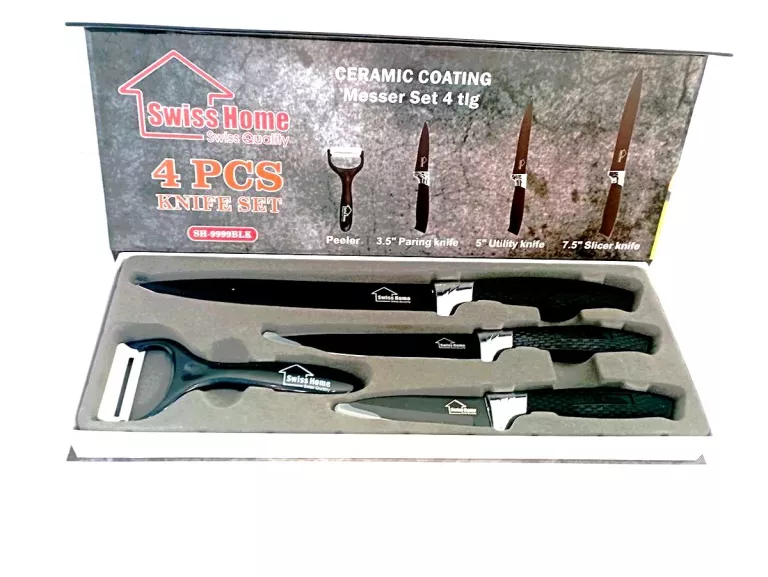 KOMPLET NOŻY KUCHENNYCH SWISS HOME SH-9999BLK