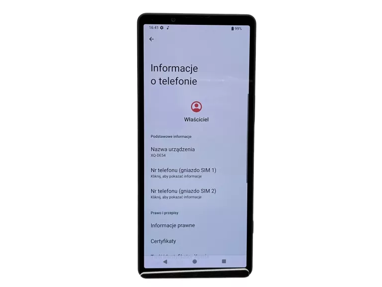 SMARTFON SONY XPERIA 5 V 8 GB / 128 GB 5G CZARNY