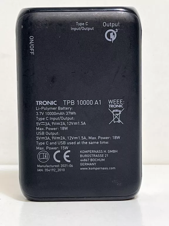 POWERBANK TRONIC 10000 MAH OKAZJA