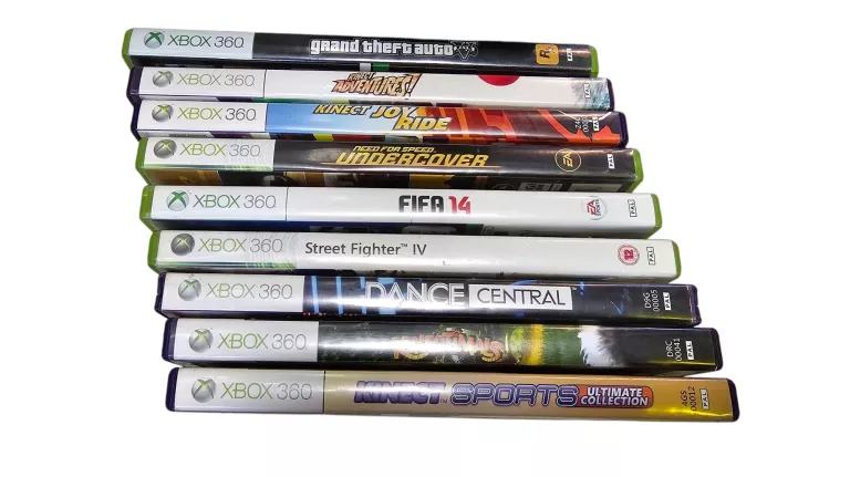 KONSOLA XBOX 360 ZESTAW GRY KINECT GTA 5 - BEZ PADA OD LOMBARD TRZEBNICA