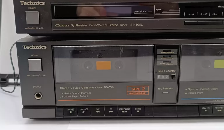 TUNER TECHNICS ST-500L + DECK KASETOWY RS-T10