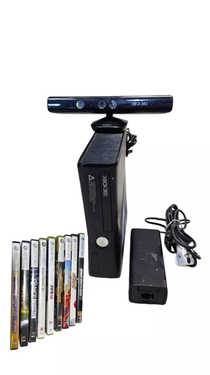 KONSOLA XBOX 360 ZESTAW GRY KINECT GTA 5 - BEZ PADA OD LOMBARD TRZEBNICA