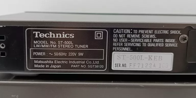 TUNER TECHNICS ST-500L + DECK KASETOWY RS-T10