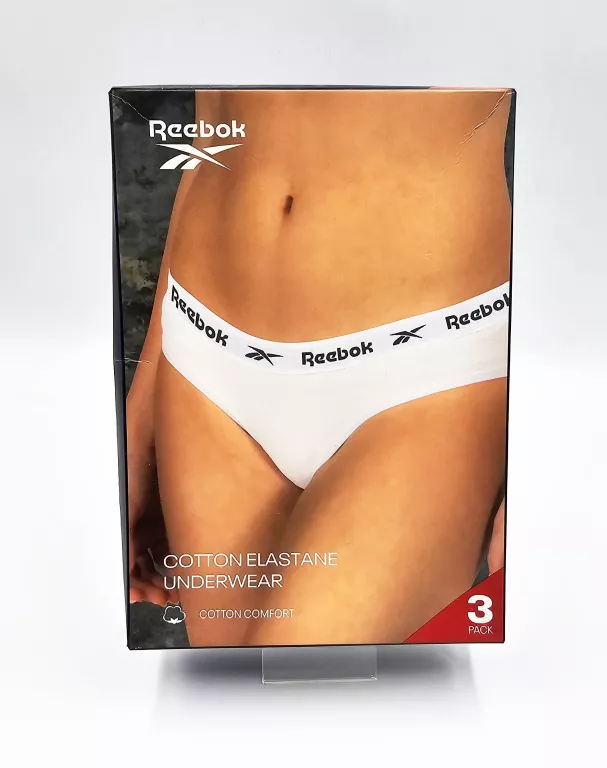 ZESTAW FIG DAMSKICH REEBOK / KOLOR BIAŁY, SZARY, CZARNY / ROZMIAR S 38
