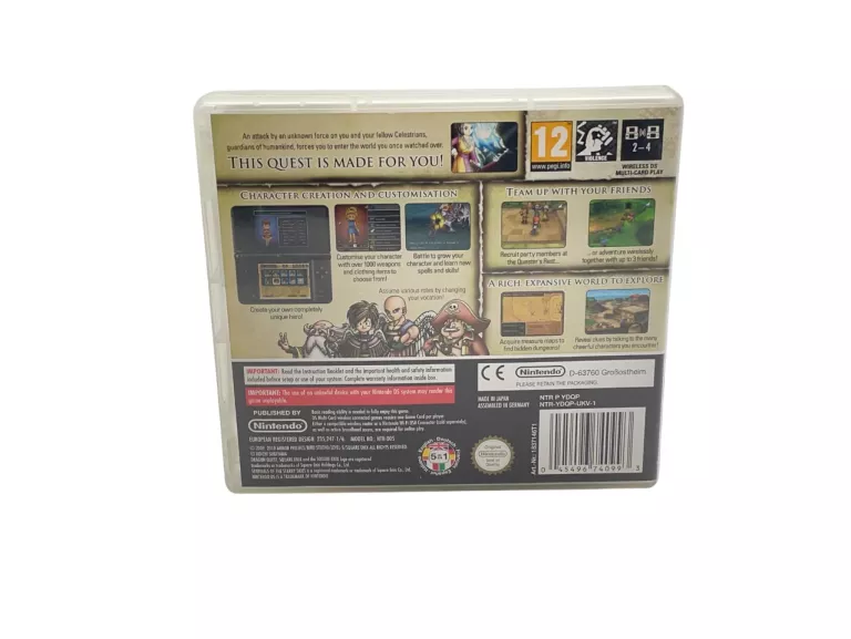 GRA NINTENDO DS DRAGON QUEST IX SENTINELS OF THE STARRY SKIES