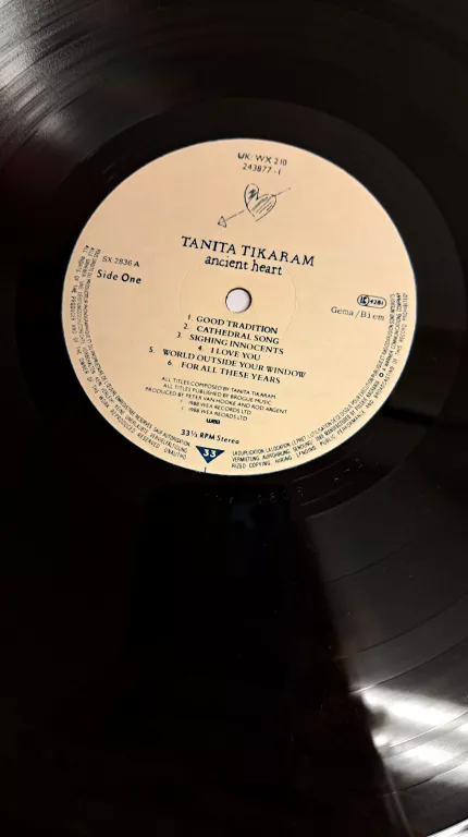 TANITA TIKARAM - ANCIENT HEART LP WINYL