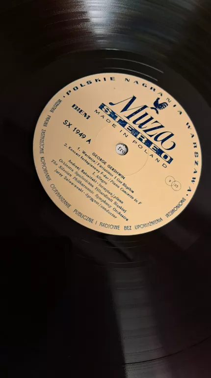 PŁYTY WINYLOWE GEORGE GERSHWIN BŁĘKITNA RAPSODIA