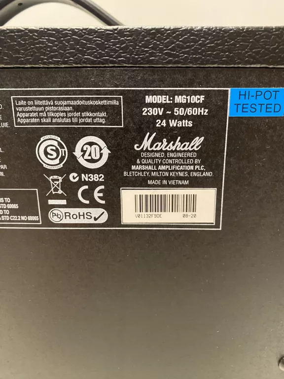 PIECYK GITAROWY MARSHALL MG10CF