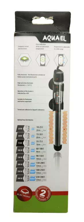 AQUAEL PLATINIUM HEATER 75W GRZAŁKA 35-75L