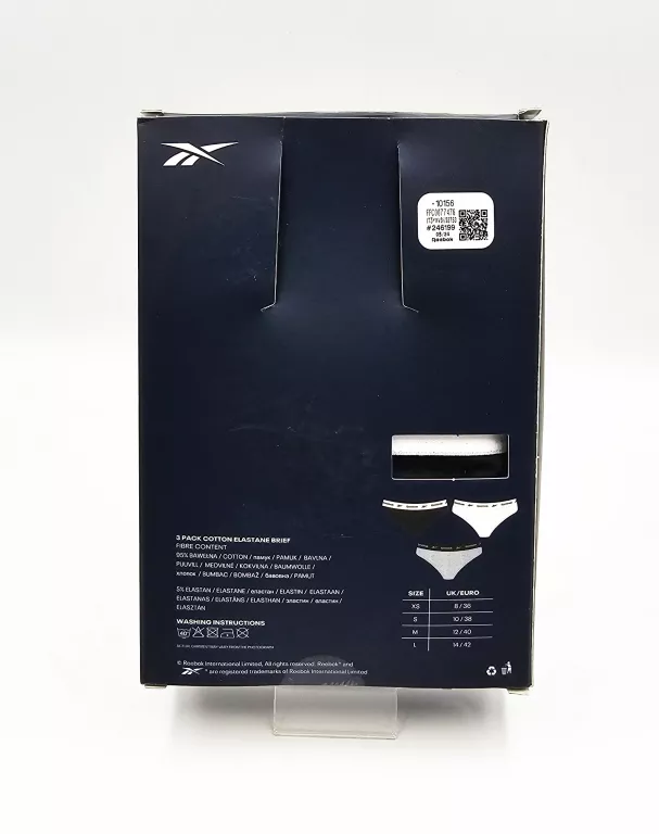 ZESTAW FIG DAMSKICH REEBOK / KOLOR BIAŁY, SZARY, CZARNY / ROZMIAR S 38