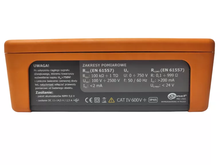 MIERNIK REZYSTANCJI IZOLACJI SONEL MIC-2501 KOMPLET/TORBA