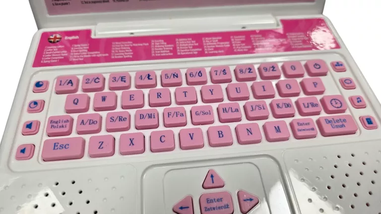 MÓJ PIERWSZY LAPTOP KINDERPLAY RÓŻOWY KP5830