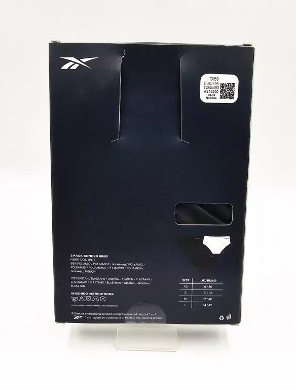 ZESTAW FIG DAMSKICH REEBOK / 1 X BIAŁE, 2 X CZARNE / ROZMIAR M 40