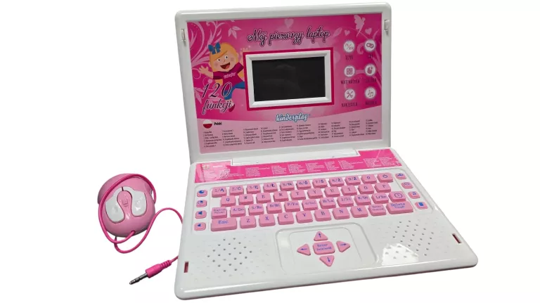 MÓJ PIERWSZY LAPTOP KINDERPLAY RÓŻOWY KP5830