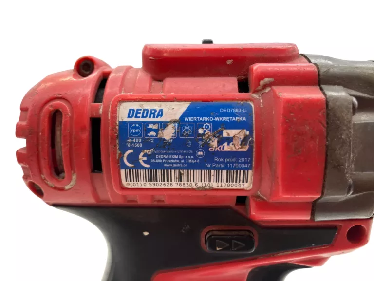WIERTARKO-WKRĘTARKA DEDRA DED7883-LI 18V + 2 AKUMULATORY + ŁADOWARKA