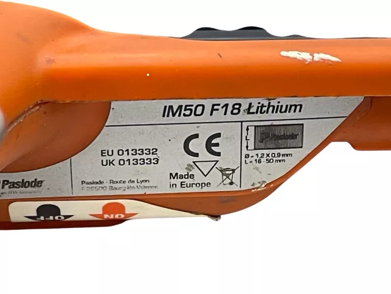 GWOŹDZIARKA GAZOWA PASLODE IM50 F18 KOMPLET