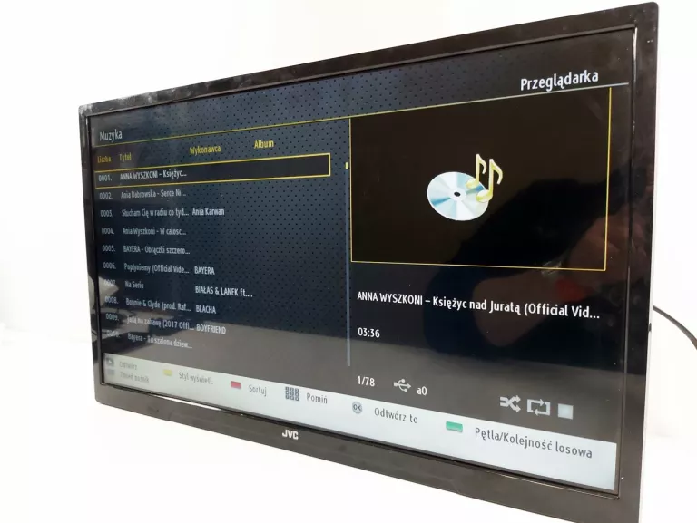 TELEWIZOR JVC LED LT-24VH4300 + PILOT I STOPKI