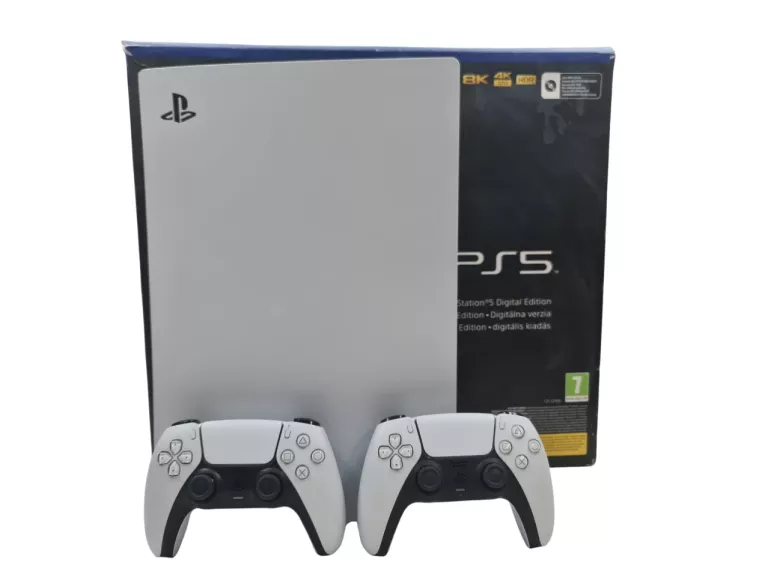 KONSOLA SONY PLAYSTATION 5 DIGITAL EDITION CFI-1216B 825GB + 2 PADY
