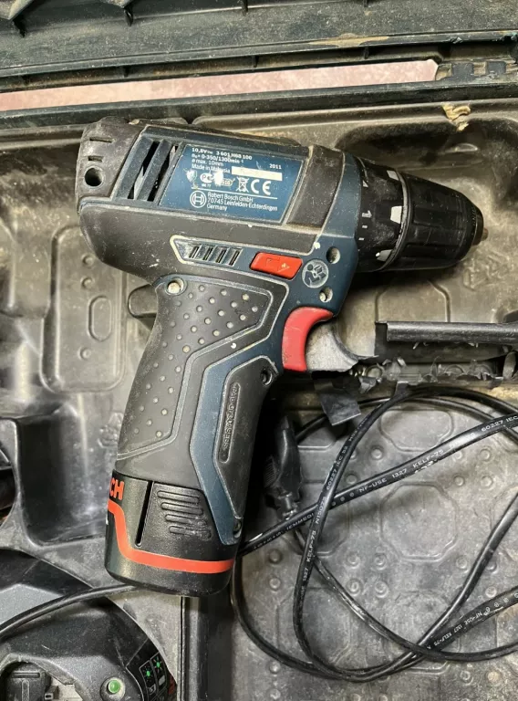 WKRETARKA BOSCH GSR 10,8-2-LI + AKU + ŁADOWARKA + WALIZKA